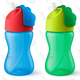 Once our kid graduated from the Honey Bear, these Philips Avent bendy straw cups have proven to be great for travel.